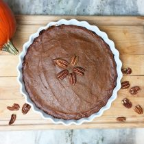 Pecan Crust Pumpkin Pie