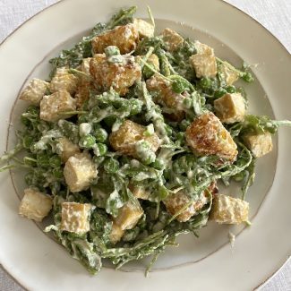 Tater Tot and Tofu Salad